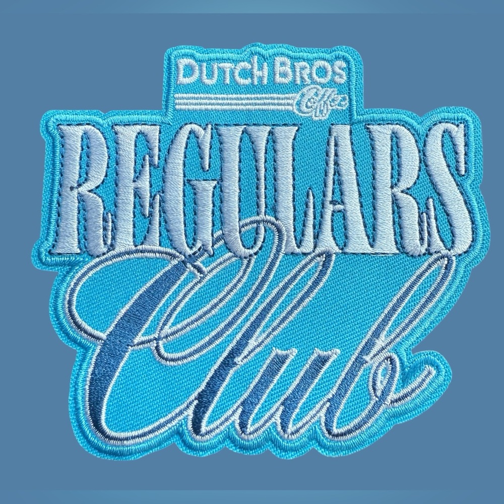 DUTCH BROS Coffee Regulars Club patch! Brand new from my local store ☕️🩵